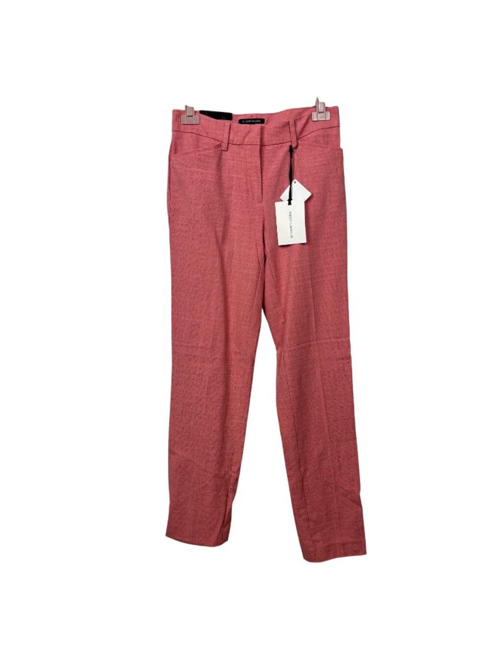 ✨3/$30 NWT 41 Hawthorn 2 Becca Adjustable Hem Ankle Pants Straight Leg Red Pink